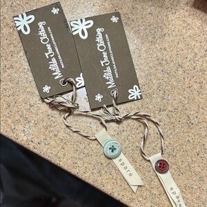 Martha Jane Clothing Tags with Button Accents